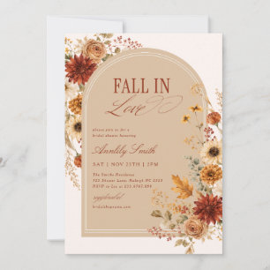 Invitation Tombez Amoureux Mariage Terracotta Floral Shower N