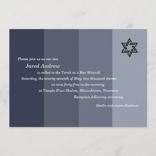 Invitation Tonal Gray Bar Mitzvah