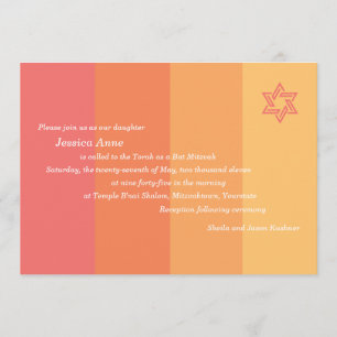 Invitation tonale de bat mitzvah d'agrume