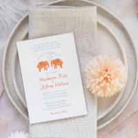 TONNES D'AMOUR / Elephant Couple Coeur Mariage Inv