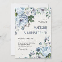 Tons de gris bleu foncé hiver Mariage rustique