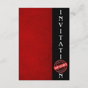 Invitation Top Secret Corporate Fun
