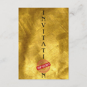 Invitation Top Secret Dance