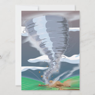Invitation Tornado Twister