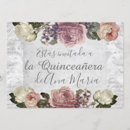 Invitation Torre Eiffel élégant lamentable de la Quinceanera