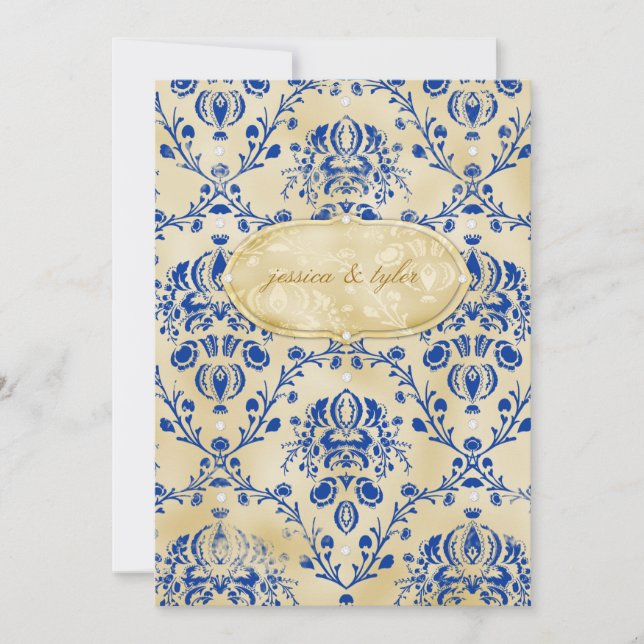 Invitation Torte doux de l'invitation |Blueberry de biscuit (Devant)