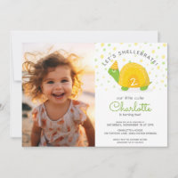 Tortue, jaune vert, photo d'anniversaire de l'enfa