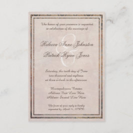 Invitation Toscane Damask Elegant Style Italien Mariage Invit