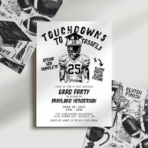 Invitation Touchdowns aux Rubans Football Soirée de Remise de