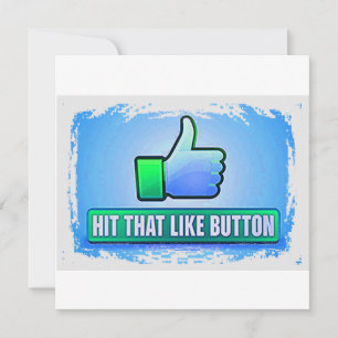 Invitation Touchez ce bouton Like