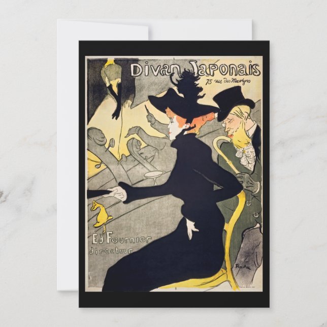Invitation Toulouse-Lautrec - Divan Japonais (Devant)