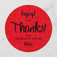 TOUR Anniversaire Dîner Plate Merci