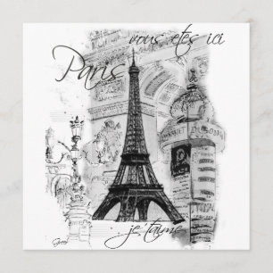 Invitation Tour Eiffel Paris La Tour Eiffel