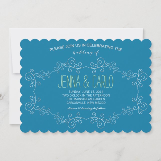 Invitation tourbillon de doodle (Devant)