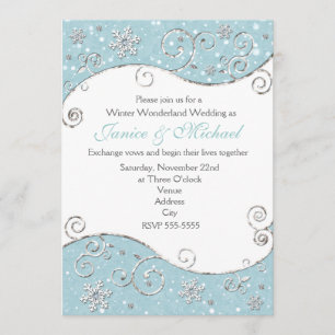 Invitation Tourbillon de flocon de neige Winter Wo