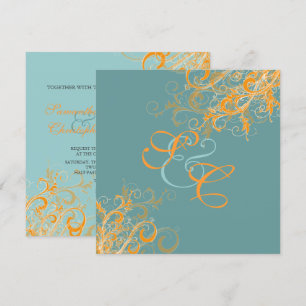 Invitation Tourbillons d'agrumes de PixDezines/arrière - plan