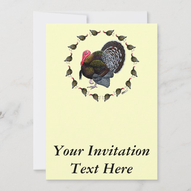 Invitation Tourkey circle (Devant)