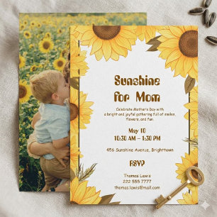 Invitation Tournedos de tournesols pour le brunch de la fête 