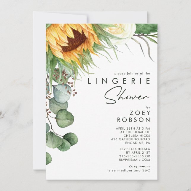 Invitation Tournée de pays audacieux | Douche Lingerie (Devant)