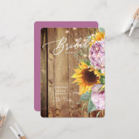 Tournesol et Fuchsia Rustic Roundé Fête des mariée