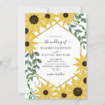 Tournesol Eucalyptus Aquarelle Jaune Floral