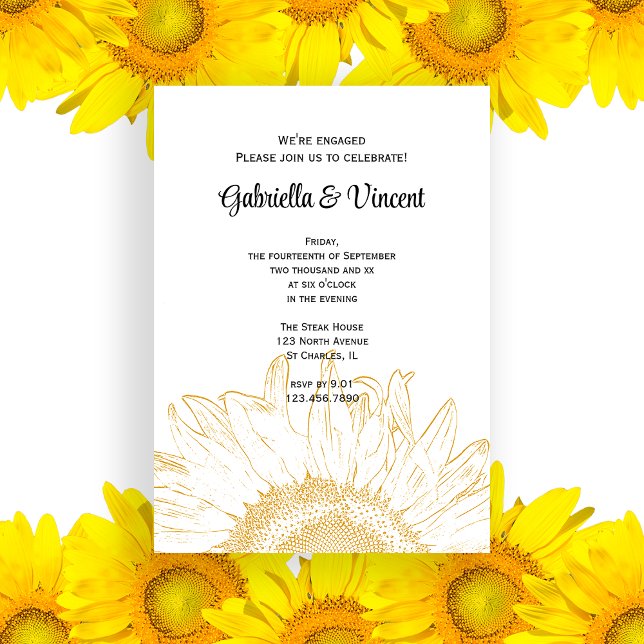 Invitation Tournesol Graphic (Créateur téléchargé)