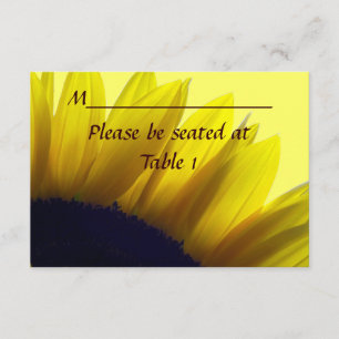 Invitation Tournesol Personnalisé Mariage Fiançailles Place