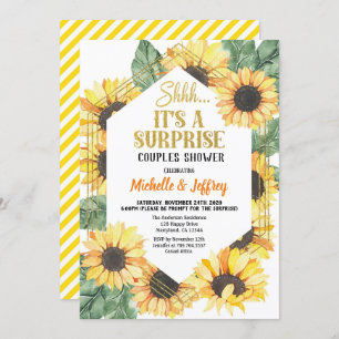 Invitation Tournesol Surprise Party Couples