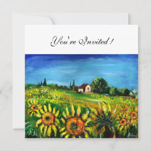 INVITATION TOURNESOLS ET CAMPAGNE EN TOUSCANE,