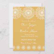 Tournesols Moderne Jardin Floral Mariage