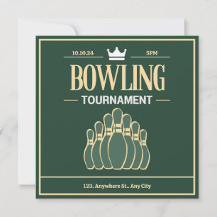 Invitation tournoi de bowling
