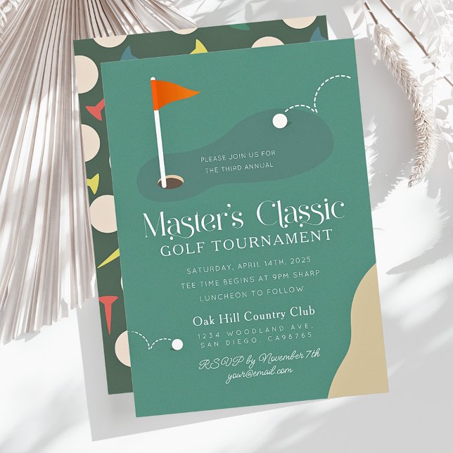 Invitation Tournoi de golf classique du maître (Créateur téléchargé)