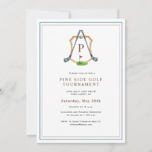 Invitation Tournoi de golf élégant Country club