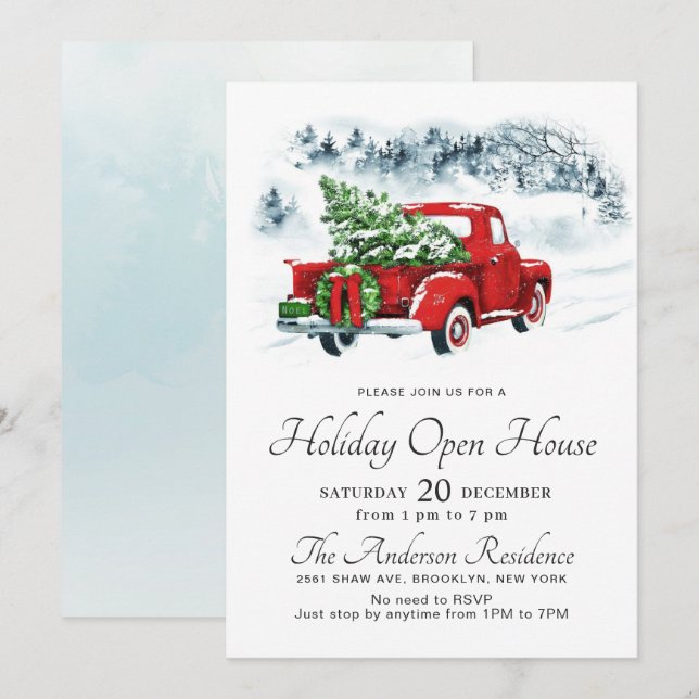 Invitation Tournoi de tennis (Devant / Derrière)