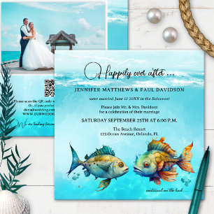 Invitation Tourquoise Poisson Tropical Joyeux Jamais Après Ma