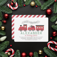 Tous à bord du train à vapeur de Noël Enfant's Bir