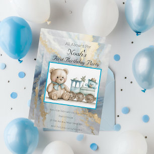 Invitation Tous à bord Première année Anniversaire