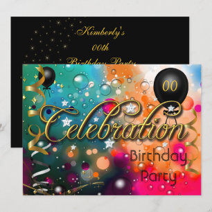 Invitation Tout âge Fête d'anniversaire Ados ou adultes