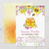 TOUT ÂGE - Honey Bumble Bee Anniversaire Invitatio