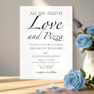 Invitation Tout ce dont vous avez besoin est Love Script Rehe