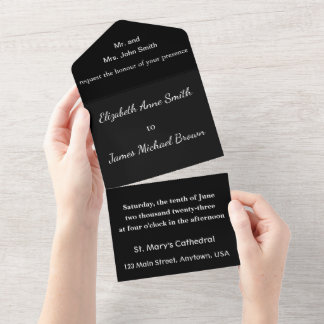 Invitation Tout En Un All-In-One Wedding Invite | Smith Bachelorette