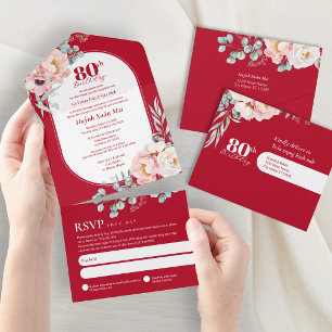 Invitation Tout En Un Anniversaire bilingue vietnamien