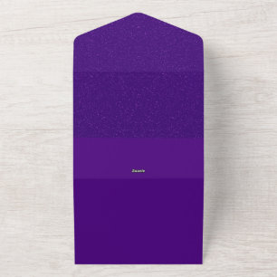 Invitation Tout En Un Appel de mariage tout-en-un avec un bruit violet -