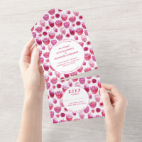 Aquarelle rose Mariage de motifs floraux