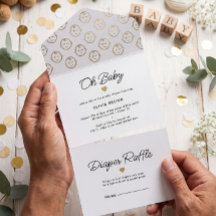 Baby shower moderne White Gold Oh