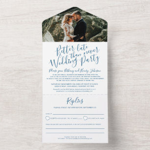 Invitation Tout En Un Better late wedding party