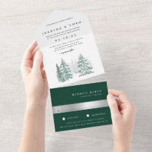 Bois | Mariage D'Aquarelle D'Hiver