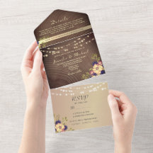 Bois rustique et Mariage à cordes