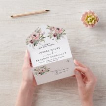 bouquet floral aquarelle rustique