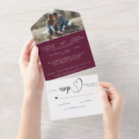 Bourgogne Design moderne Mariage photo personnalis